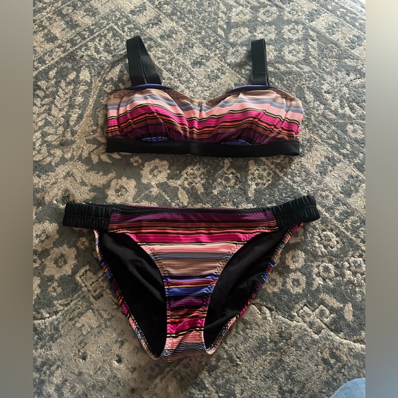Athleta Other - Athleta striped two piece. NWOT, never worn
